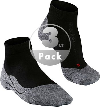 Thumbnail - Falke Herren Socken schwarz Mikrofaser/Funktion unifarben