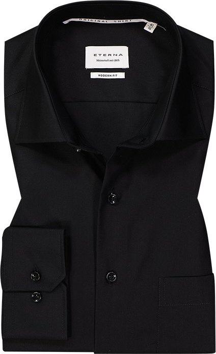 ETERNA Herren Hemd schwarz