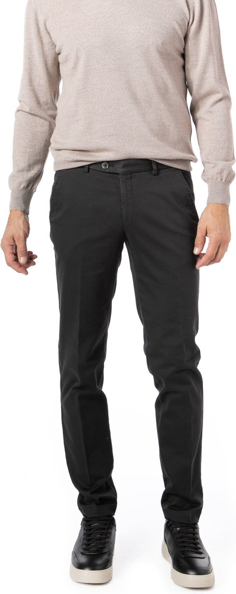 HILTL Herren Hosen schwarz Slim Fit
