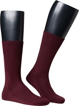 Thumbnail - Falke Herren Socken rot Piuma Baumwolle unifarben
