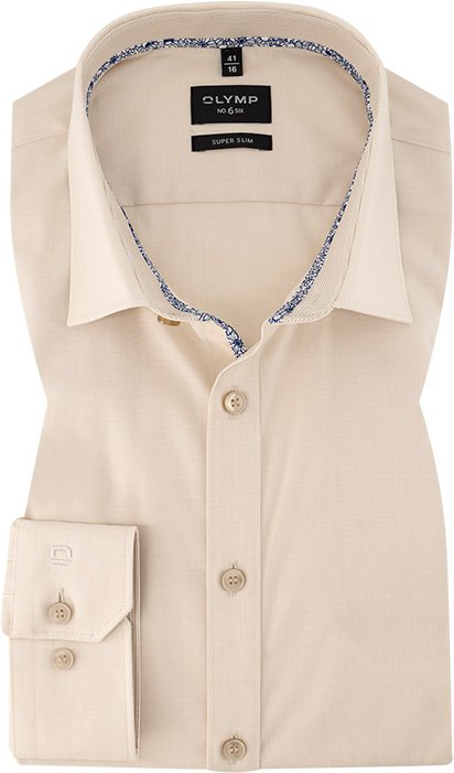 Thumbnail - OLYMP Herren Hemd beige Slim Fit