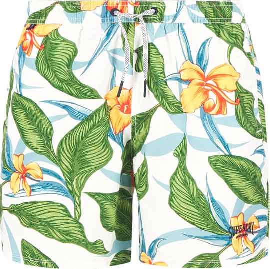 Superdry Herren Badeshorts multicolor floral,Mit Prints