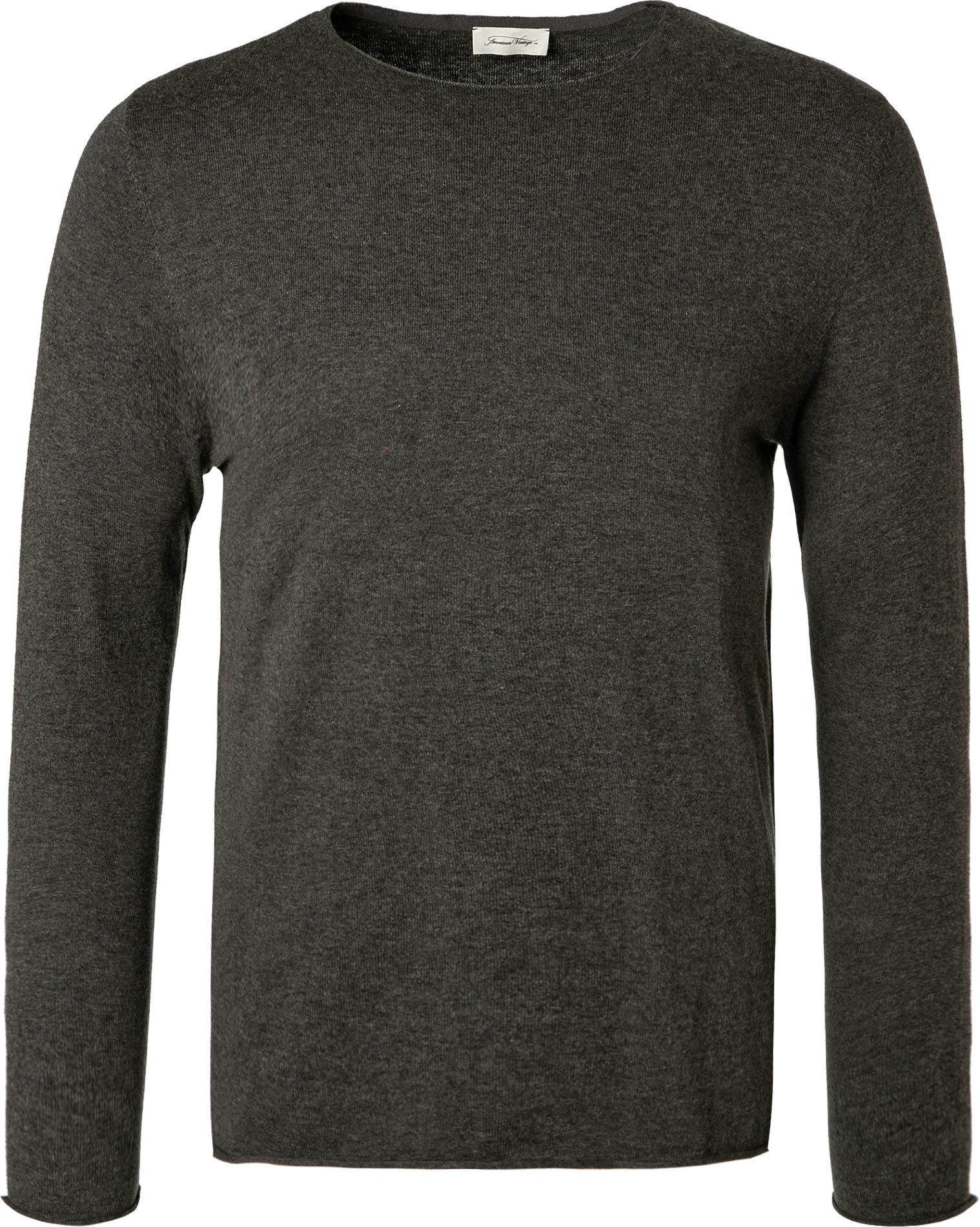 American Vintage Herren Pullover grau unifarben