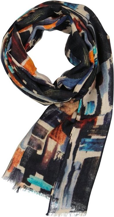 DANTE Herren Schal mehrfarbig Woll-Stoff