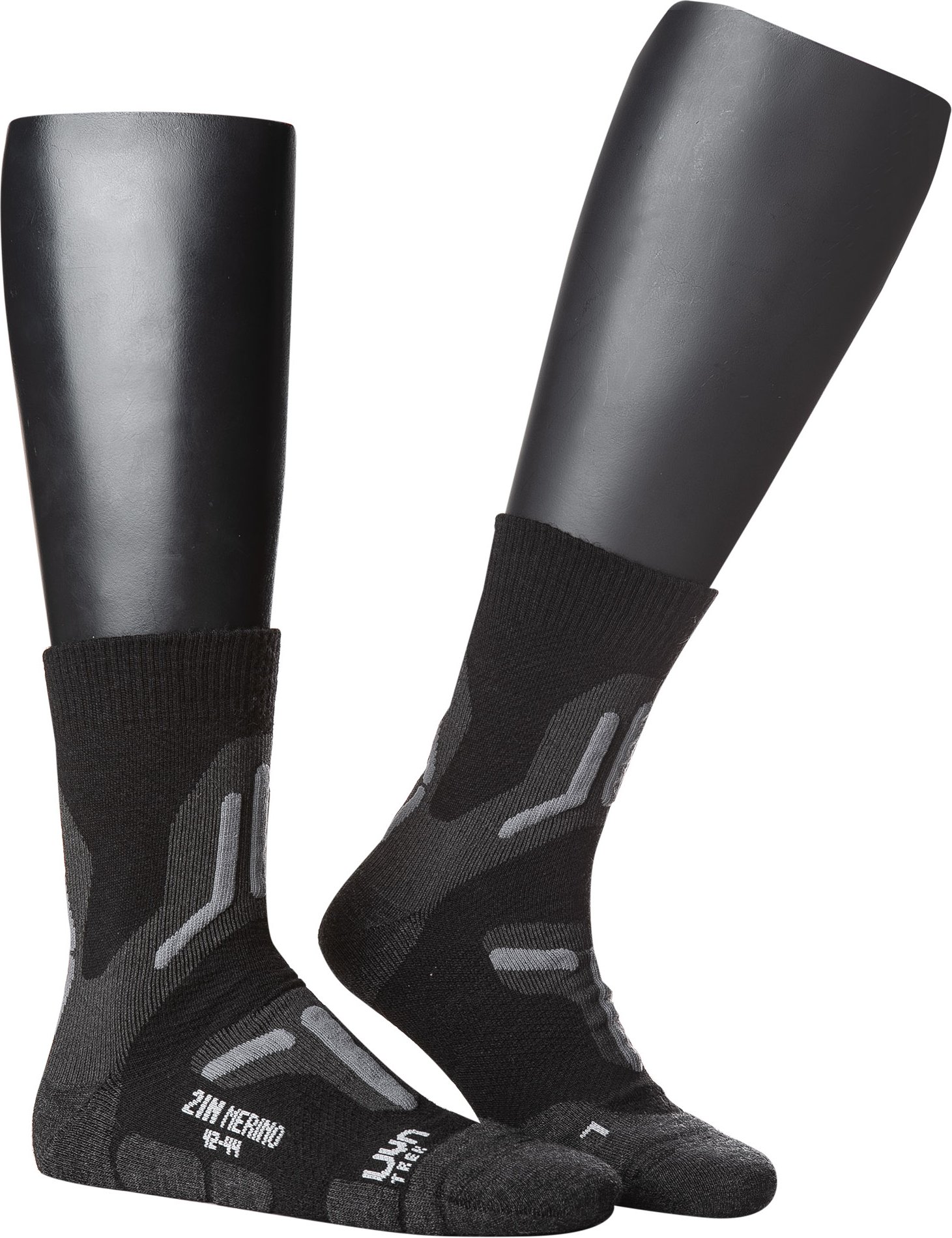 Thumbnail - UYN Herren Trekkingsocken grau Merinowolle unifarben