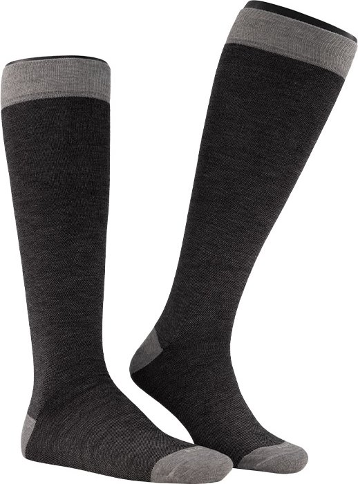 BOGGI MILANO Herren Socken grau Baumwolle & Mix unifarben