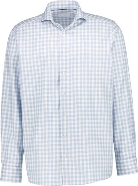ETON Herren Hemd blau kariert