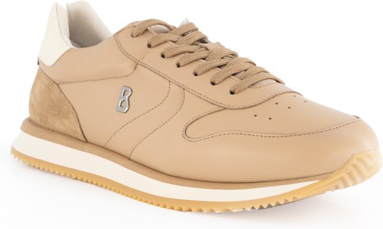 BOGNER Herren Schuhe beige Glattleder