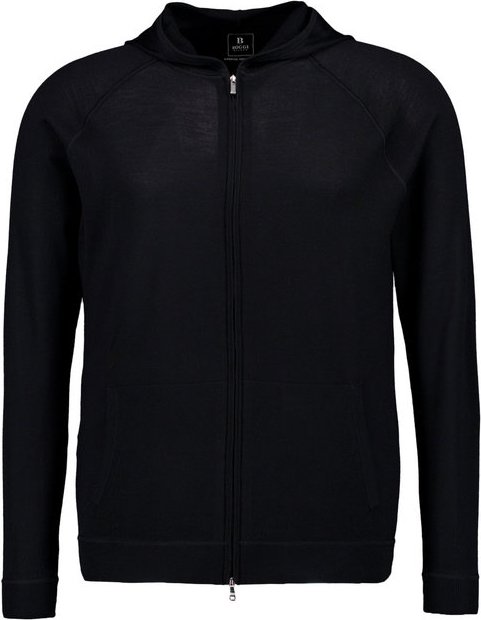 BOGGI MILANO Herren Pullover schwarz unifarben