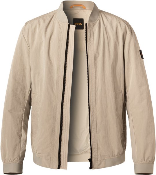 BOSS Orange Herren Jacke beige unifarben