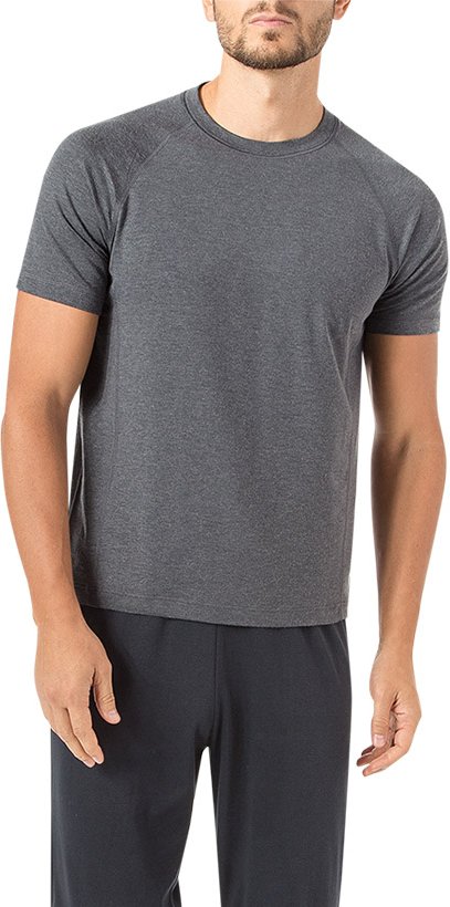 Thumbnail - CALIDA Herren T-Shirt grau Modal unifarben
