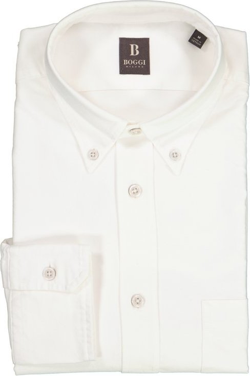BOGGI MILANO Herren Hemd weiß