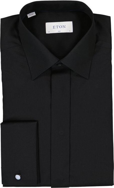 ETON Herren Hemd schwarz Slim Fit