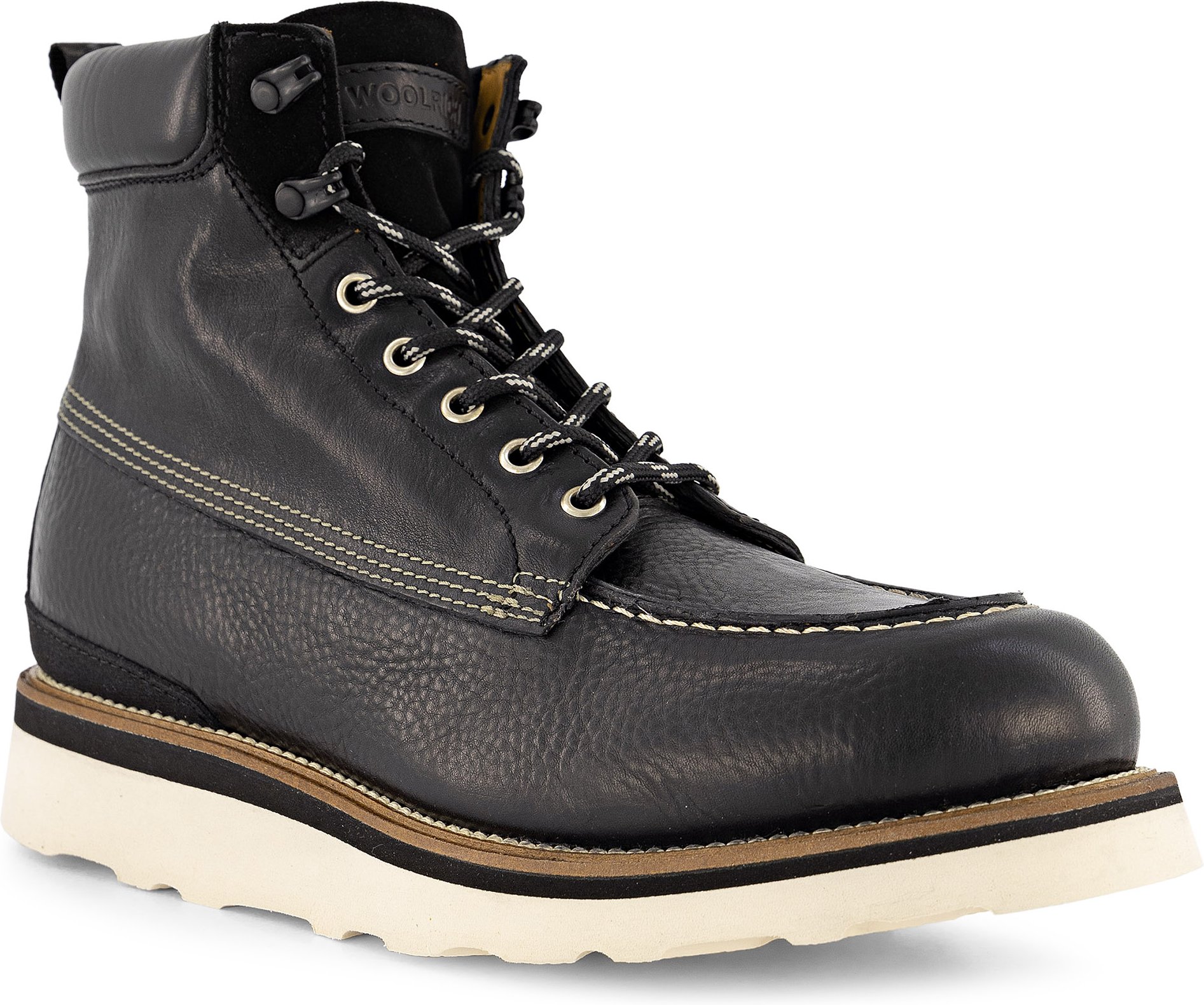 Thumbnail - WOOLRICH Herren Schnürboots schwarz Glattleder