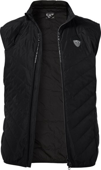 Thumbnail - EA7 Herren Daunenweste schwarz unifarben