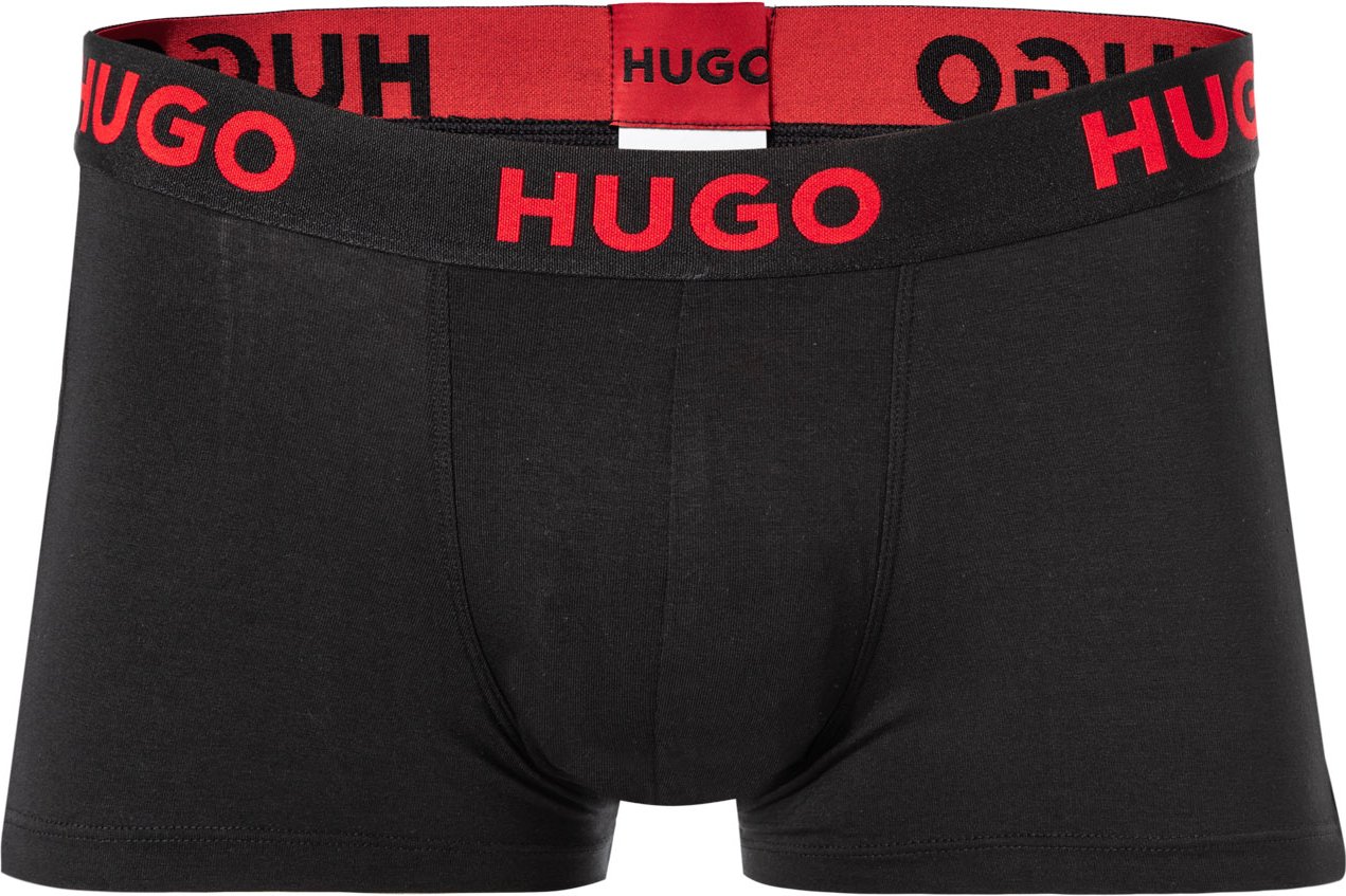 Thumbnail - HUGO Herren Trunks schwarz unifarben