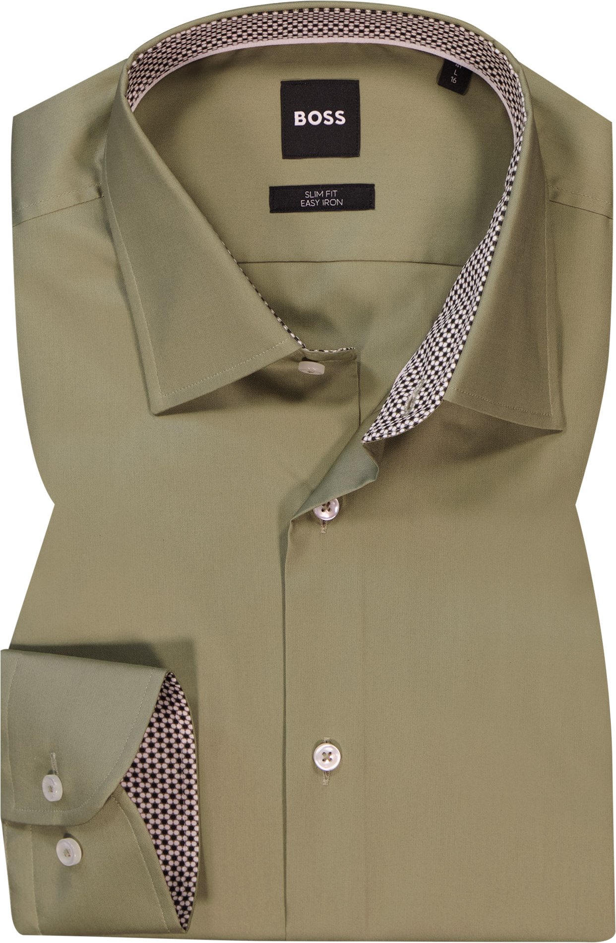 BOSS Black Herren Hemd grün Slim Fit