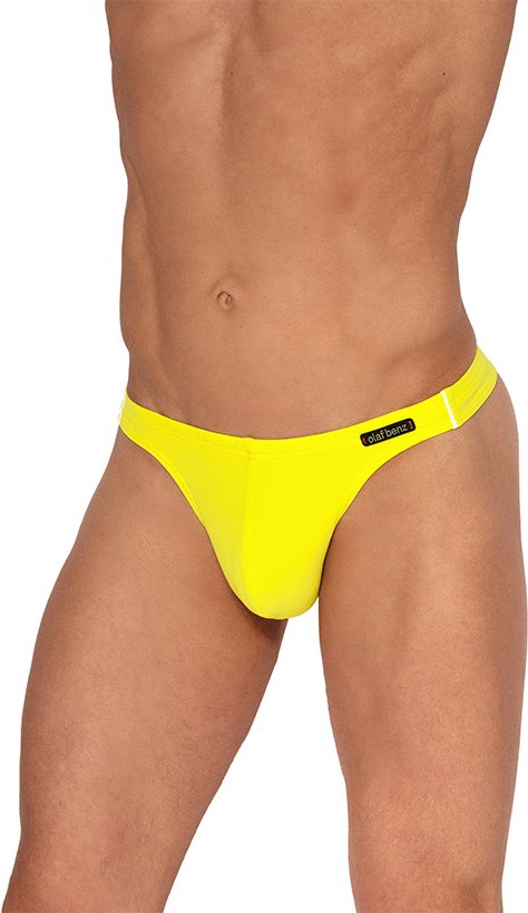 Olaf Benz Herren Bademoden gelb unifarben