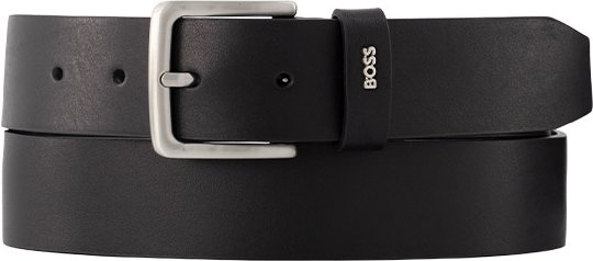BOSS Black Herren Gürtel schwarz Glattleder