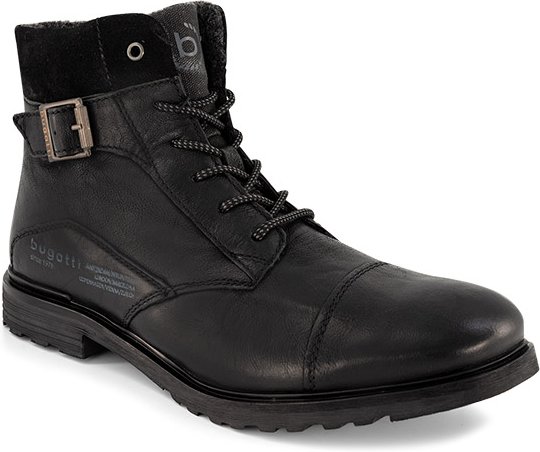 Thumbnail - bugatti Herren Schnürboots schwarz Glattleder