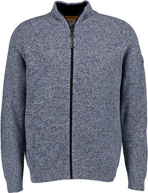 camel active Herren Cardigan grau Gemustert