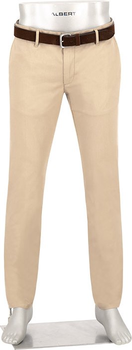 Alberto Herren Hosen beige Slim Fit