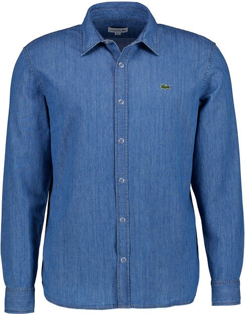 LACOSTE Herren Jeanshemd blau