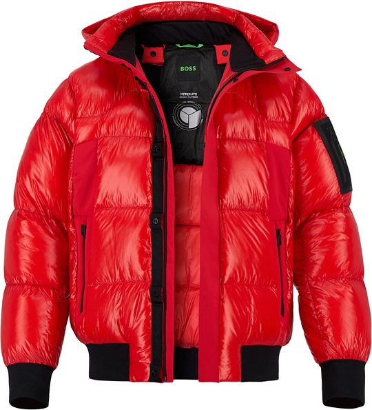 BOSS Green Herren Jacken rot unifarben