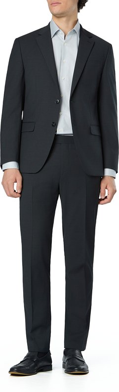 HECHTER PARIS Herren Anzug grau meliert