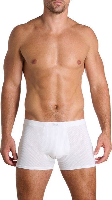 bruno banani Herren Unterwäsche weiß Mikrofaser/Funktion unifarben