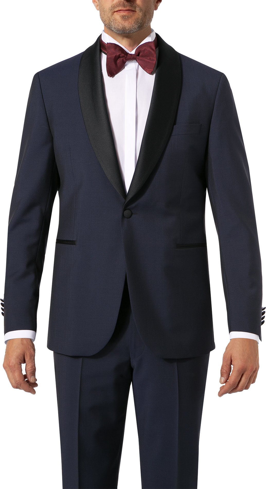 DRESSLER Herren Smokingsakko blau