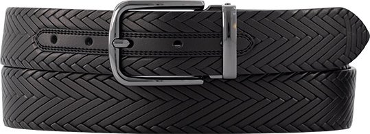 EMPORIO ARMANI Herren Gürtel schwarz Glattleder