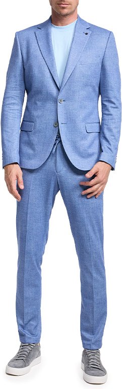 ZUITABLE Herren Anzug blau