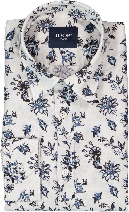 JOOP! Herren Hemd blau geblümt