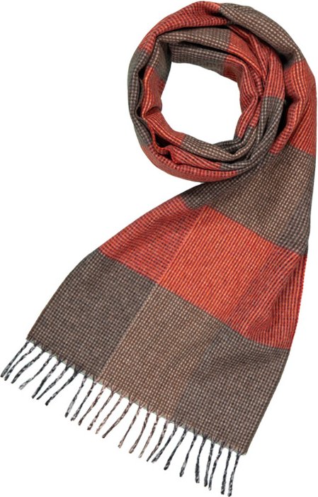 DANTE Herren Schal braun Kashmere-Wolle