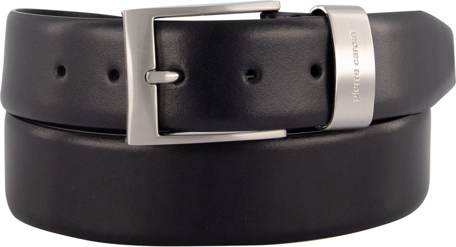 Pierre Cardin Herren Gürtel blau Glattleder