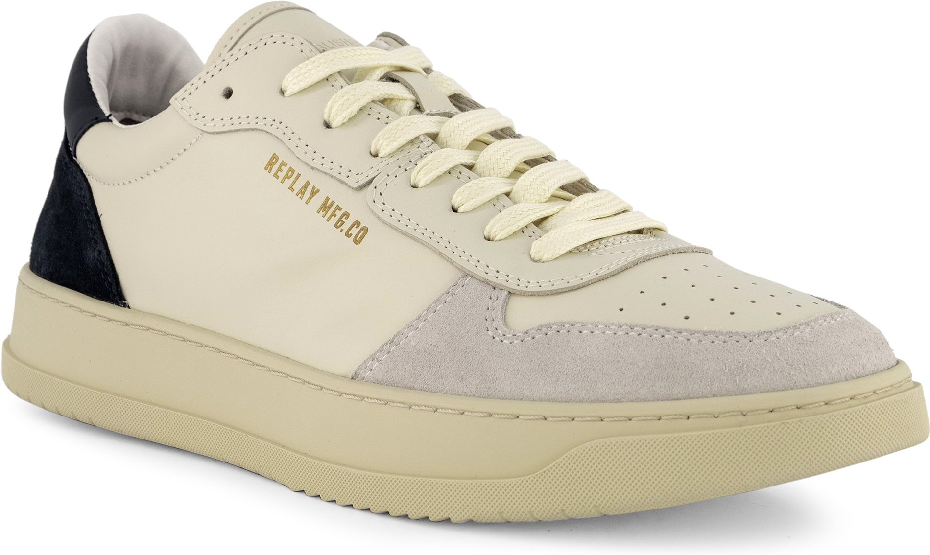 Thumbnail - Replay Herren Sneaker beige Glattleder