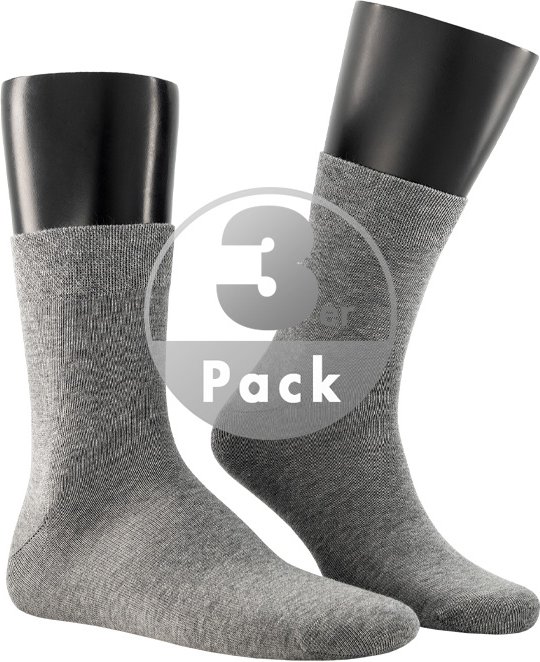 Thumbnail - Hudson Herren Socken grau Baumwolle & Mix unifarben