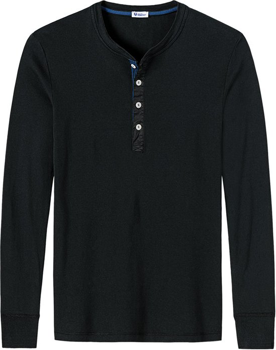 Thumbnail - Schiesser Revival Herren Longsleeve schwarz