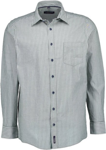 CasaModa Herren Hemd grün gestreift Comfort Fit