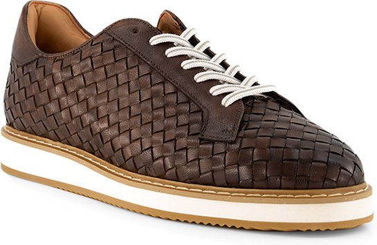 Thumbnail - rosso e nero Herren Sneaker braun Leder geprägt
