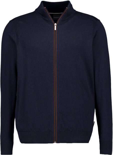 Thumbnail - bugatti Herren Cardigan blau unifarben