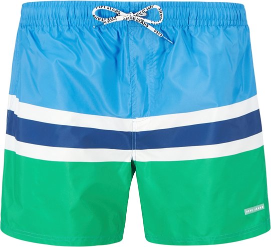 Pepe Jeans Herren Badeshorts blau Gestreift