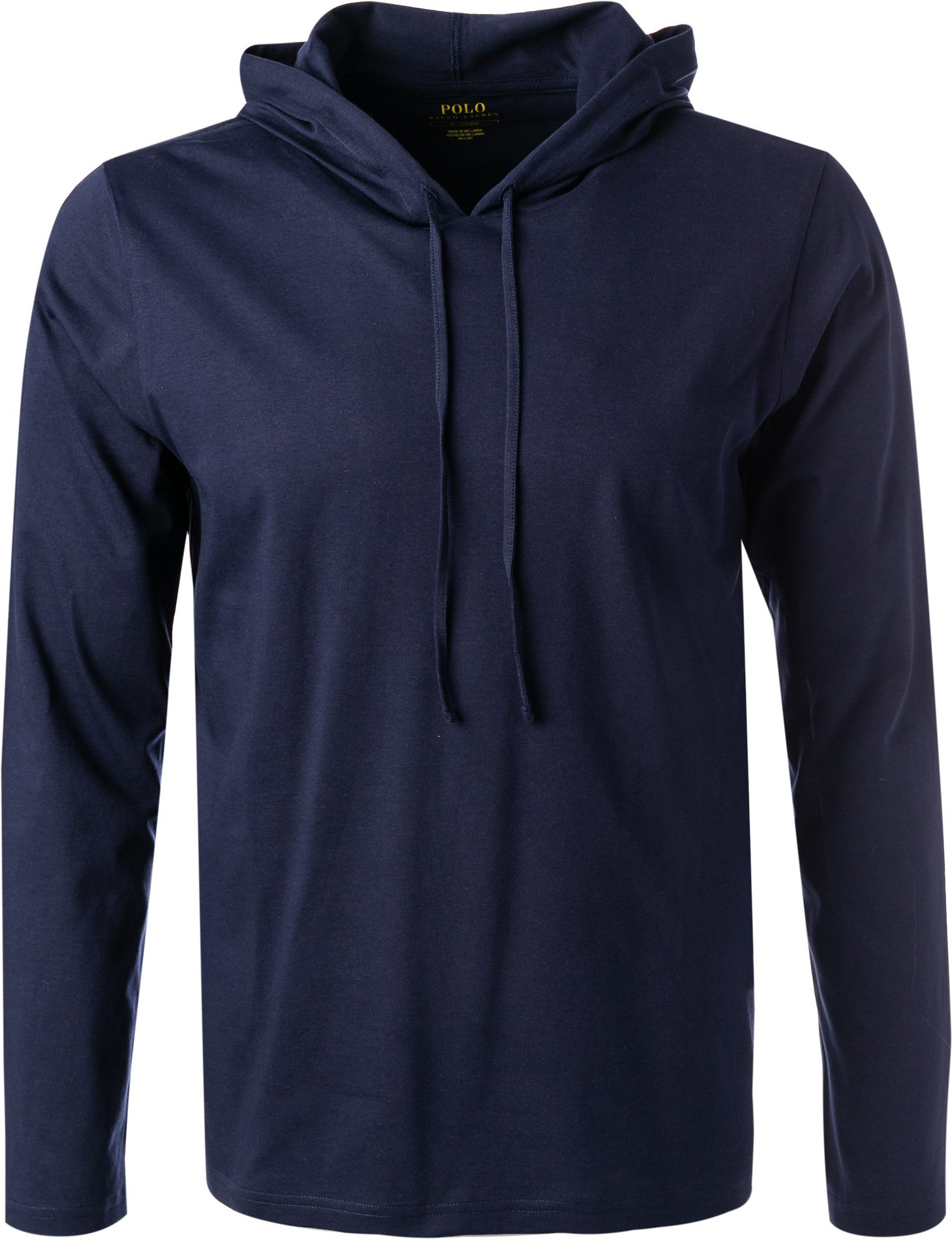 Polo Ralph Lauren Herren Hoodie blau Jersey-Baumwolle unifarben