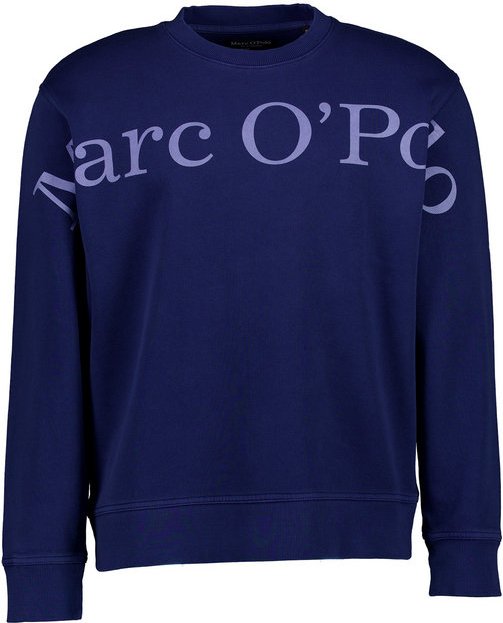 Marc O'Polo Herren Sweatshirt blau unifarben