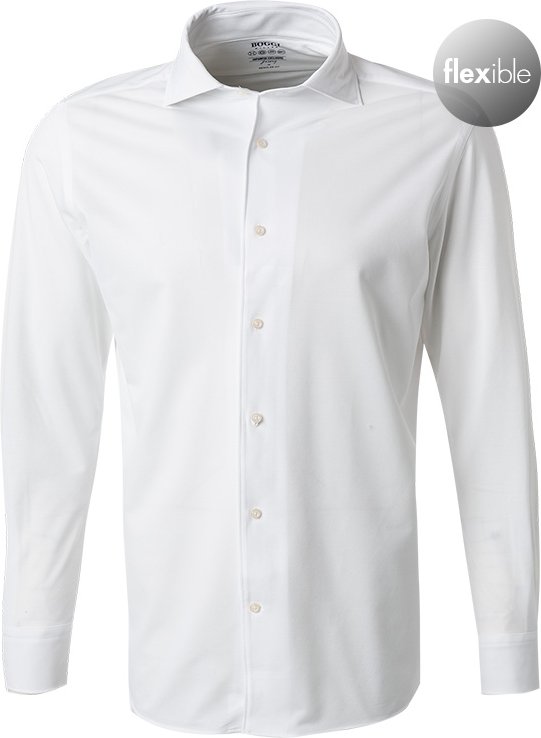 BOGGI MILANO Herren Hemd weiß