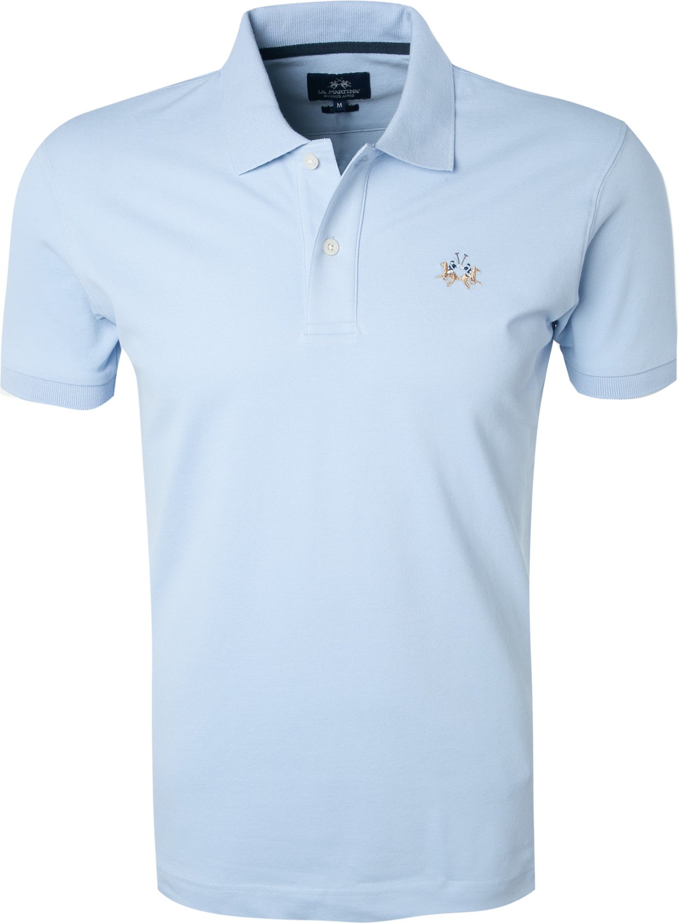 LA MARTINA Herren Polo-Shirt blau Slim Fit