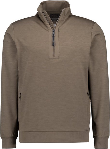 BOGGI MILANO Herren Sweatshirt braun unifarben