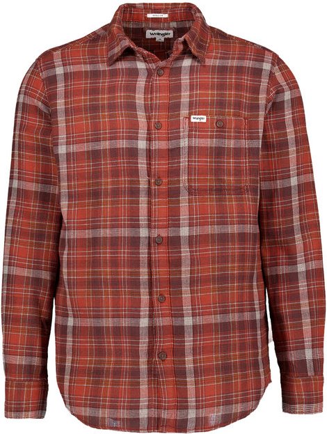 Thumbnail - Wrangler Herren Hemd rot kariert
