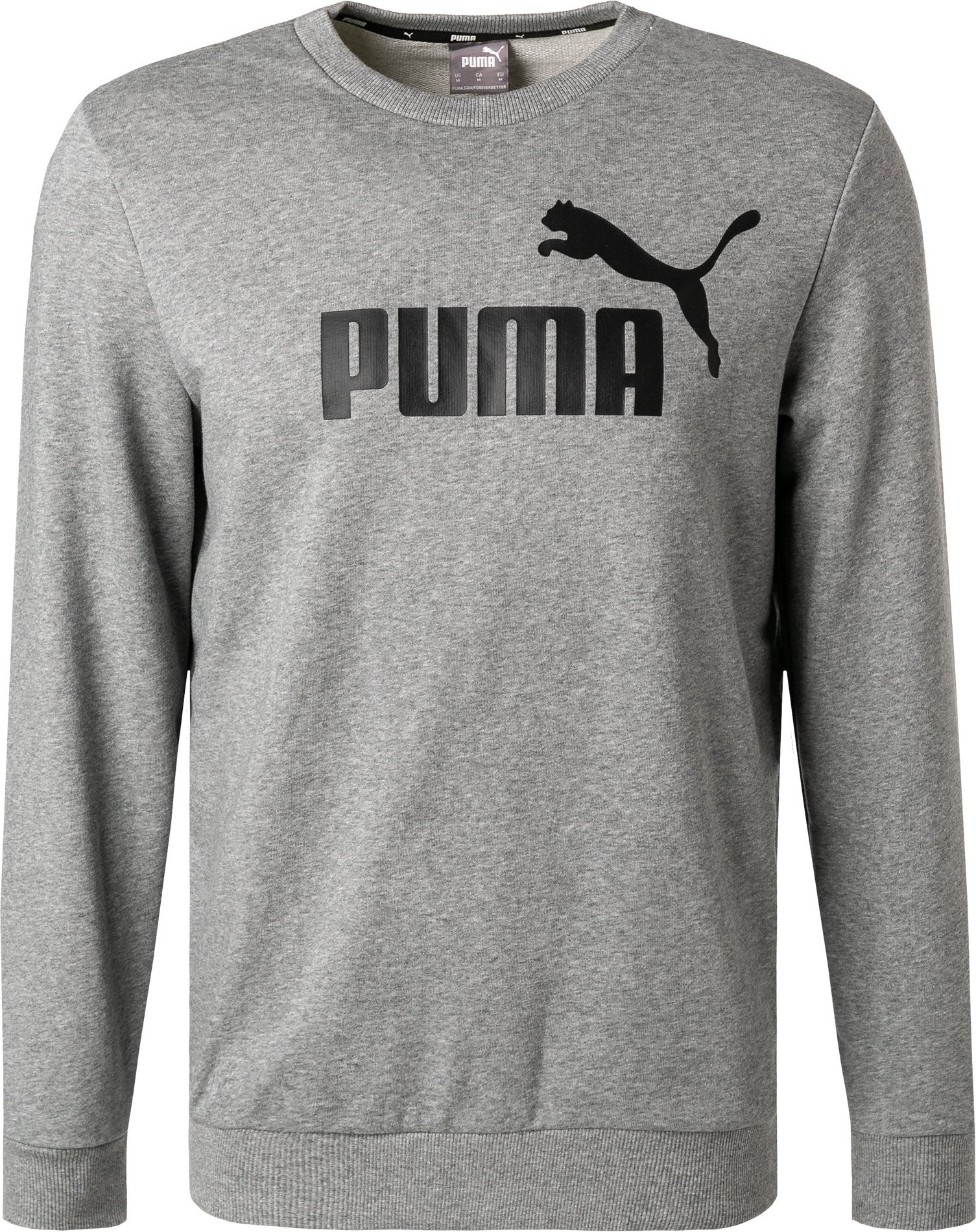 Thumbnail - PUMA Herren Sweatshirt grau Baumwolle & Mix unifarben
